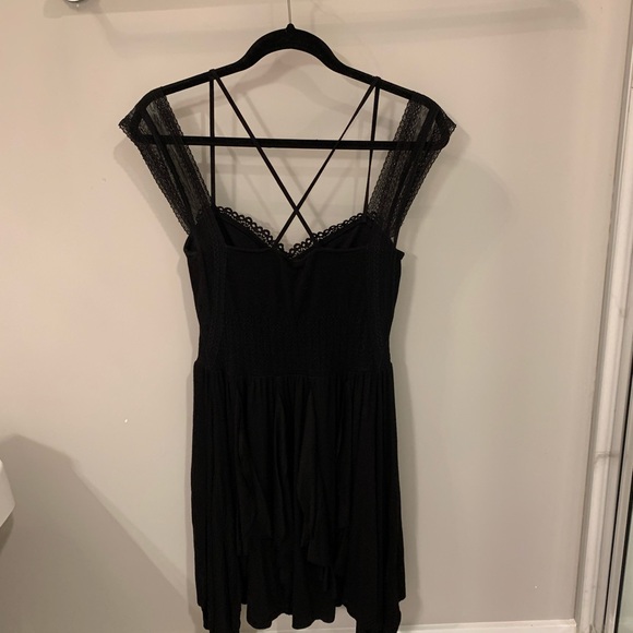 Black Lace Sweetheart Dress